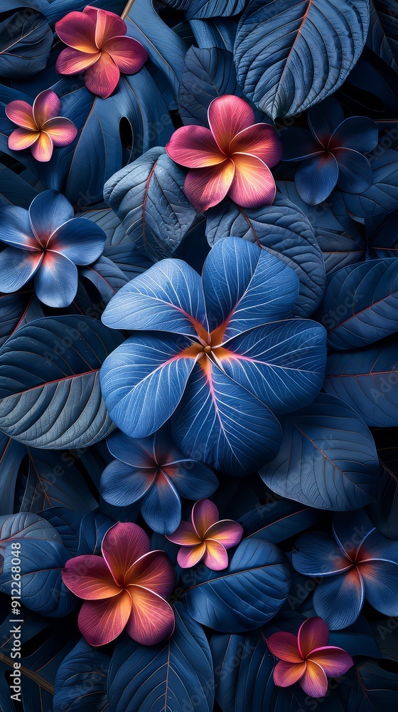 Frangipani flowers with soft and gradient style for abstract background. Frangipani flowers with soft and gradient style for abstract background.