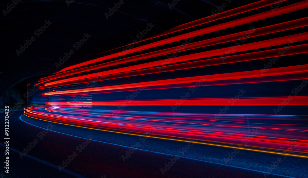 light trails in tunnel light trails in tunnel