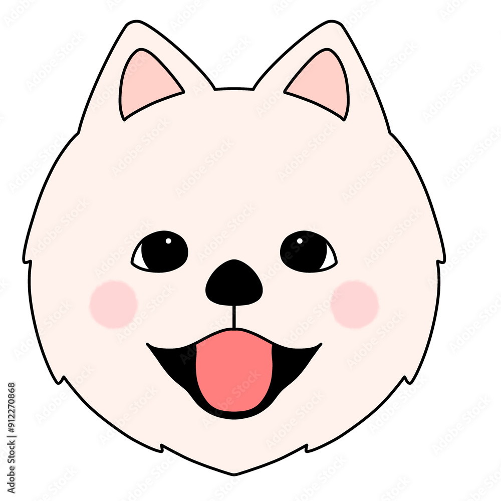 강아지 포메라니안 일러스트 강아지 포메라니안 일러스트
