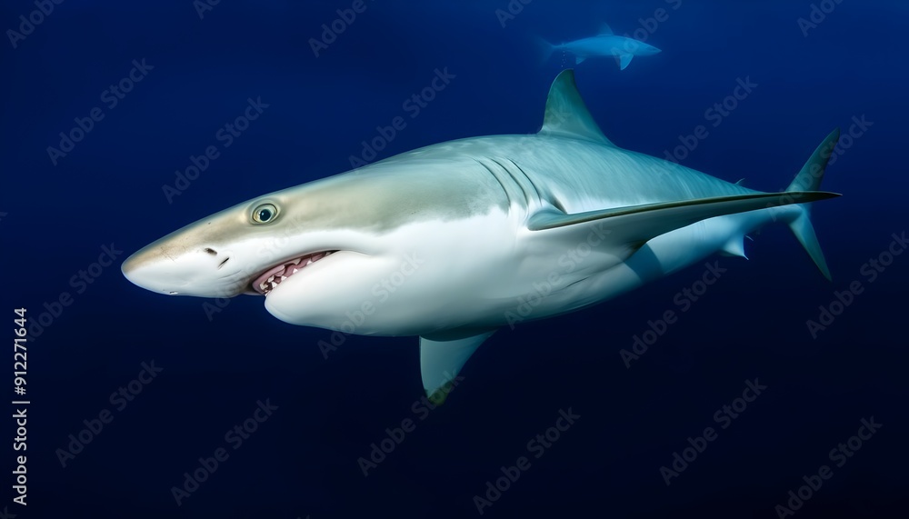 Obraz premium Great White Shark Underwater