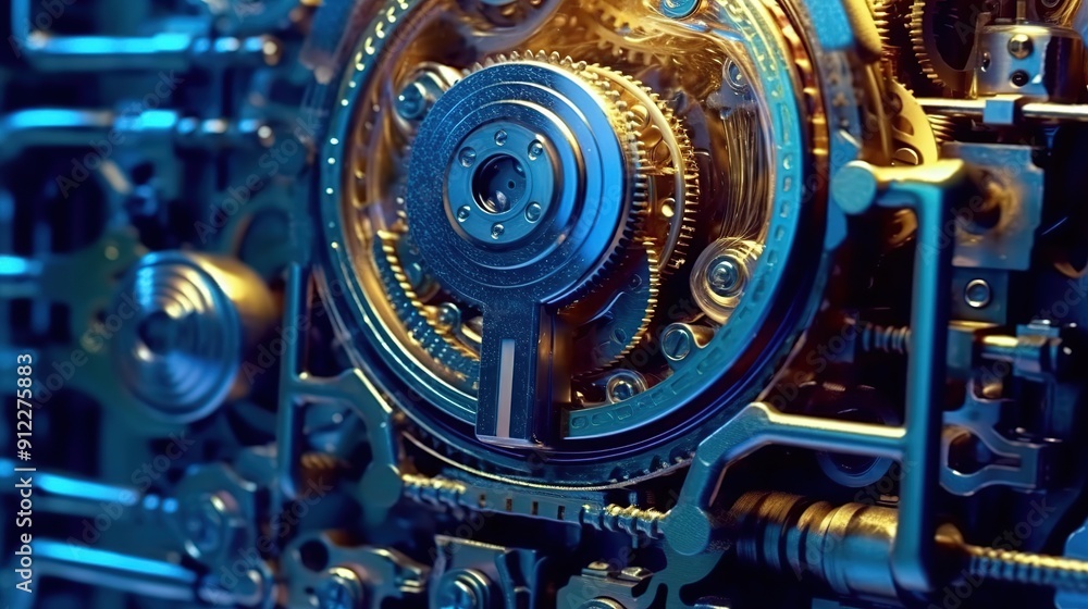 old technology and new using computer circuits and old machine cogs old technology and new using computer circuits and old machine cogs