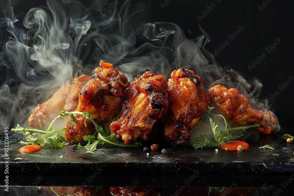 Capture the essence of buffalo wings in a mouthwatering Capture the essence of buffalo wings in a mouthwatering