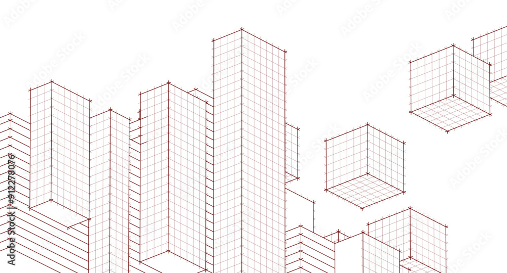 city abstract modular architecture 3d rendering city abstract modular architecture 3d rendering