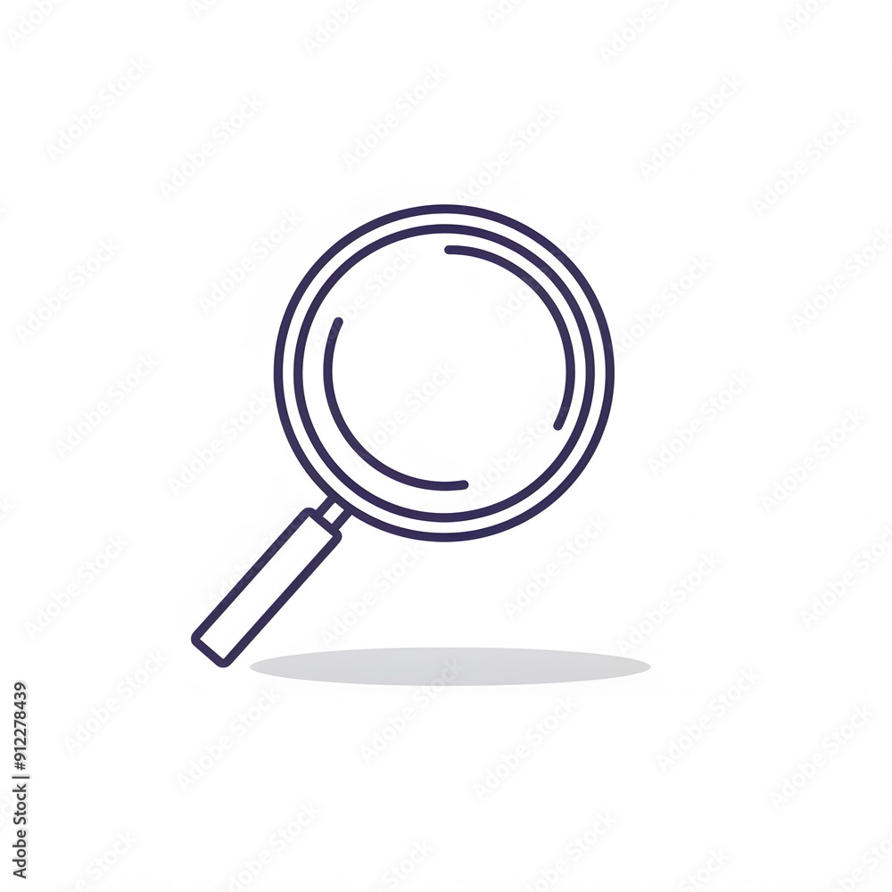 Magnifying Glass Icon Illustration Magnifying Glass Icon Illustration