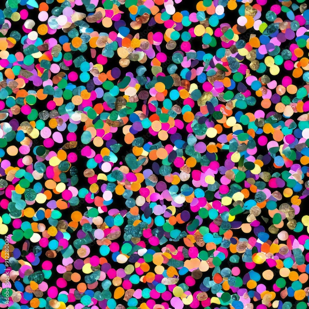Seamless pattern of multicolored glitter confetti, adding fun and vibrancy Seamless pattern of multicolored glitter confetti, adding fun and vibrancy