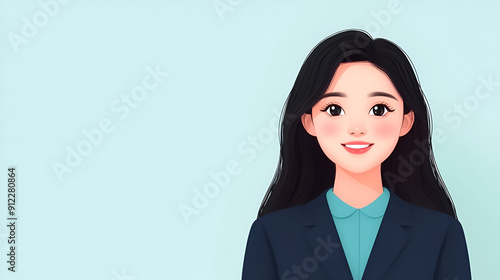 Smiling Businesswoman with Copy Space, Perfect for Your Next Advertisement