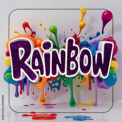 A picture of a sign that says rainbow