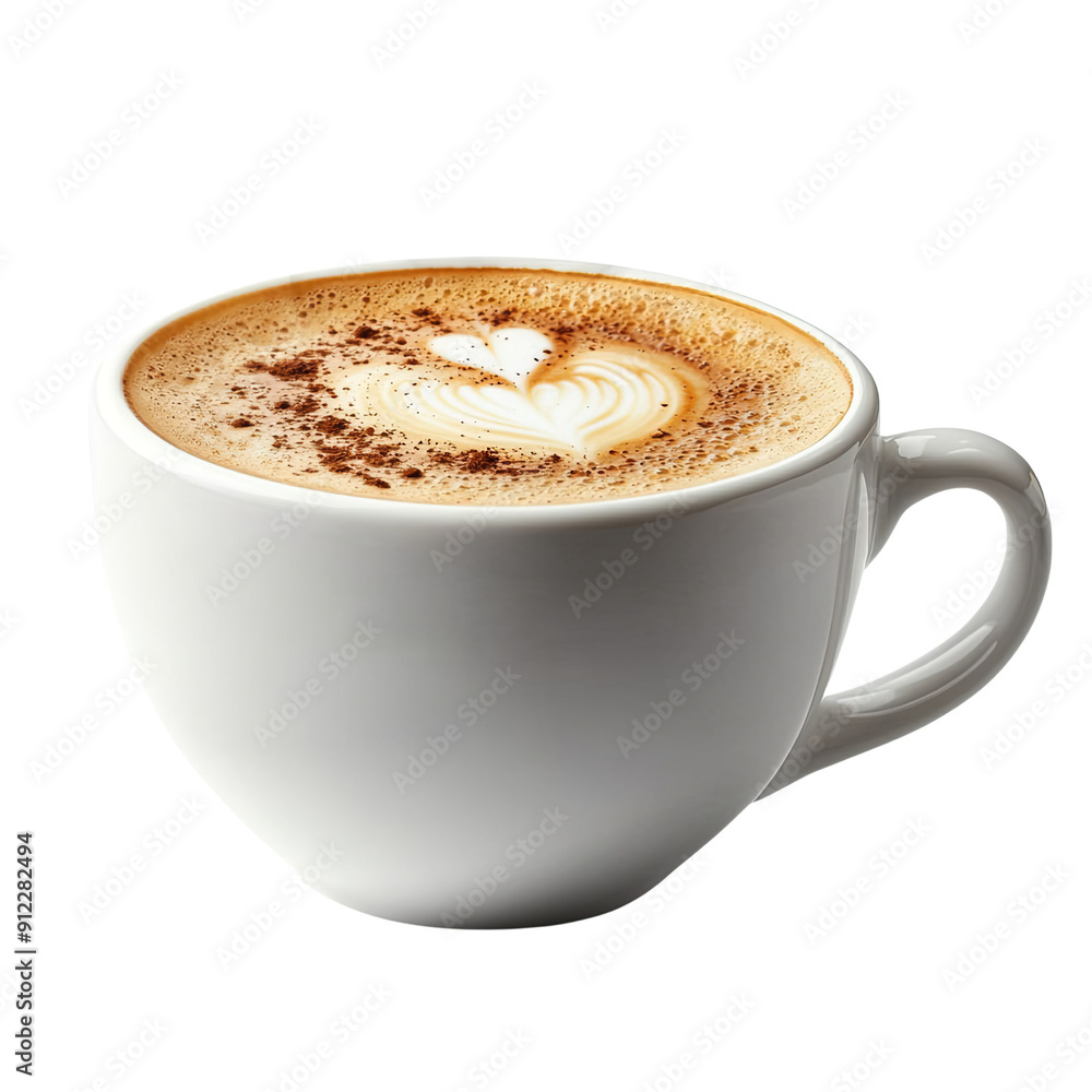 cup of cappuccino isolated on transparent or white background, png cup of cappuccino isolated on transparent or white background, png