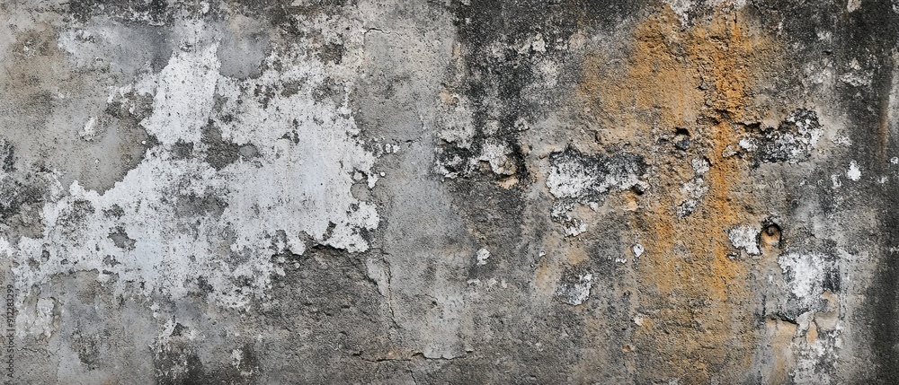 Fototapeta premium High-resolution shot of a concrete wall's surface showing weathered textures and subtle color variations