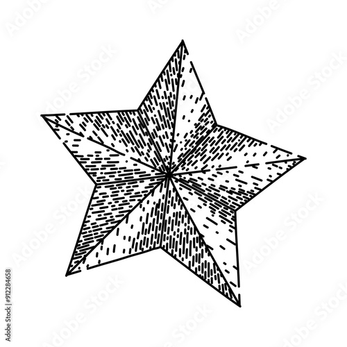 sun star hand drawn. light brightness, space galaxy, universe shine sun star vector sketch. isolated black illustration