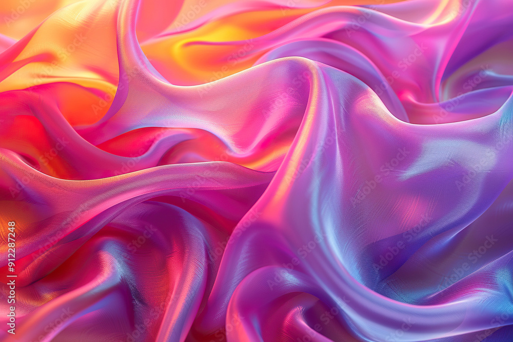 Obraz premium Beautiful texture surface neon wave, design natural abstract background