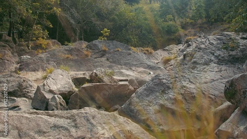 The nature, rocks, river, mountains