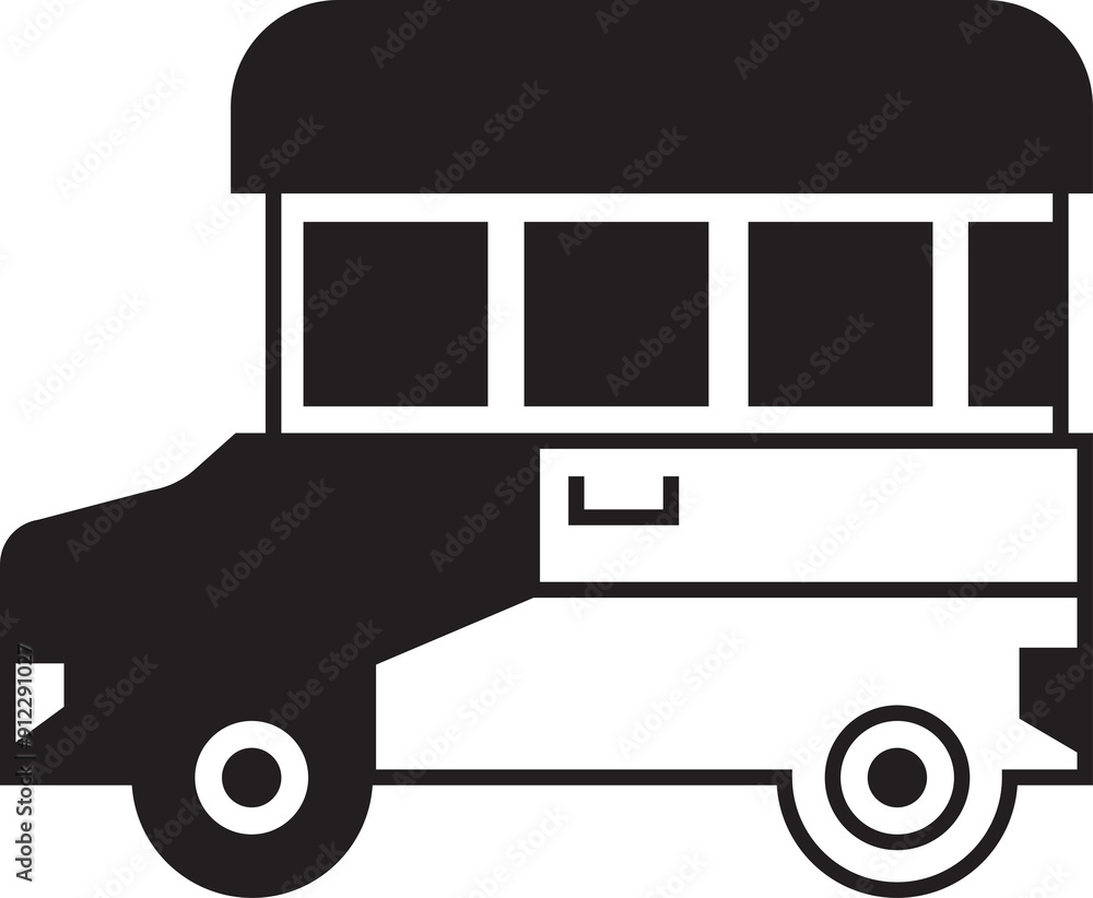 Small Bus Icon Small Bus Icon