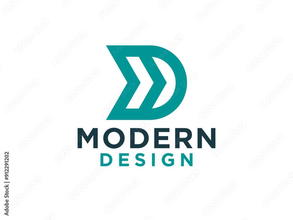 Abstract Initial Letter D Logo. Flat Vector Logo Design Abstract Initial Letter D Logo. Flat Vector Logo Design