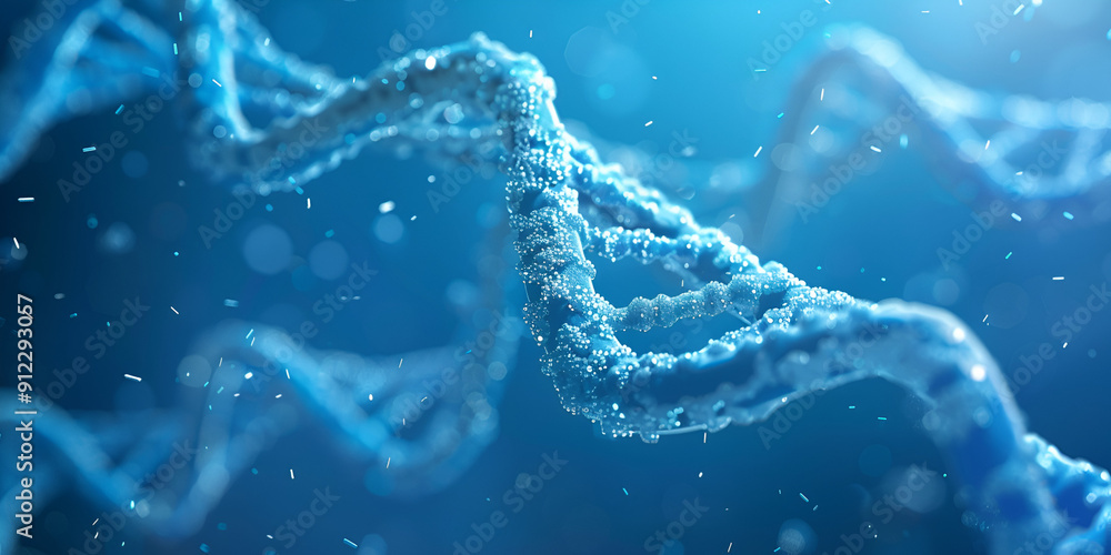 DNA Helix Structure, Genetic Blueprint Visualization DNA Helix Structure, Genetic Blueprint Visualization