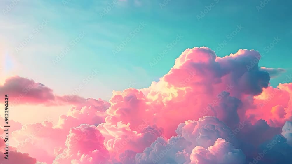 Abstract cloud formations, soft and dreamy, sky background, pastel colors, copy space Abstract cloud formations, soft and dreamy, sky background, pastel colors, copy space