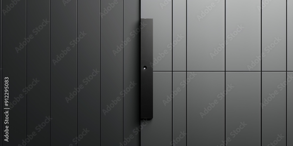 Modern Minimalist Background for Showcasing Furniture Hinges and Aluminum Profiles in Black-Gray-White with Strict and Clean Design Modern Minimalist Background for Showcasing Furniture Hinges and Aluminum Profiles in Black-Gray-White with Strict and Clean Design