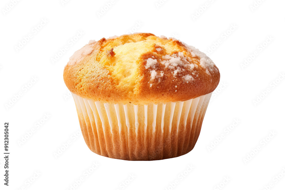 A Golden-Brown Muffin Ready For Enjoyment on a White or Clear Surface PNG Transparent Background A Golden-Brown Muffin Ready For Enjoyment on a White or Clear Surface PNG Transparent Background