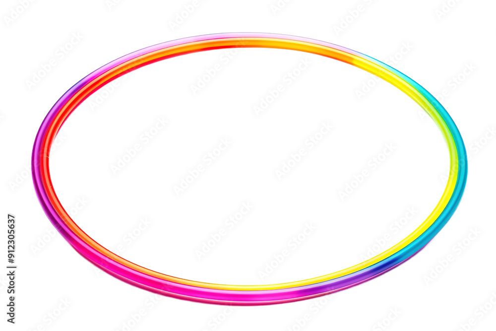 A Colorful Hoop of Joy and Movement on a White or Clear Surface PNG Transparent Background A Colorful Hoop of Joy and Movement on a White or Clear Surface PNG Transparent Background