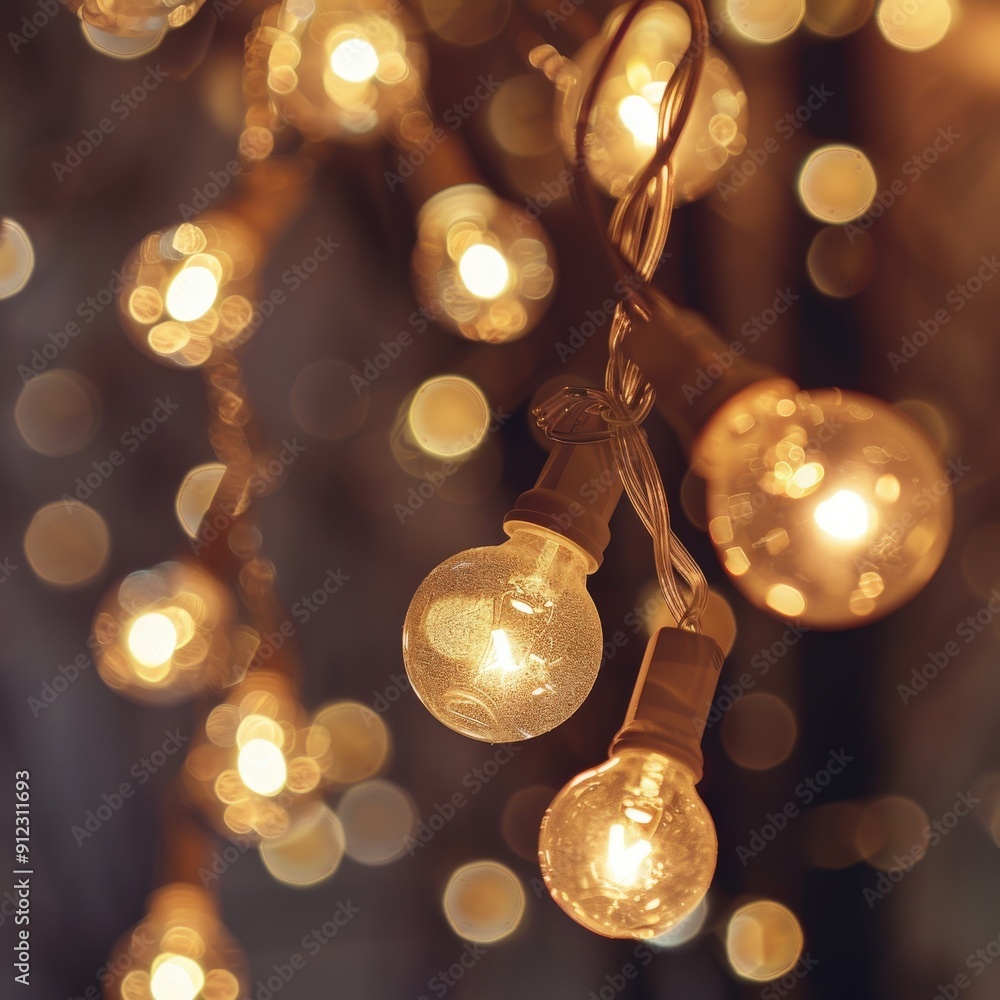 Warm glowing fairy lights create a cozy ambiance, illuminating the surroundings with their enchanting glow Warm glowing fairy lights create a cozy ambiance, illuminating the surroundings with their enchanting glow