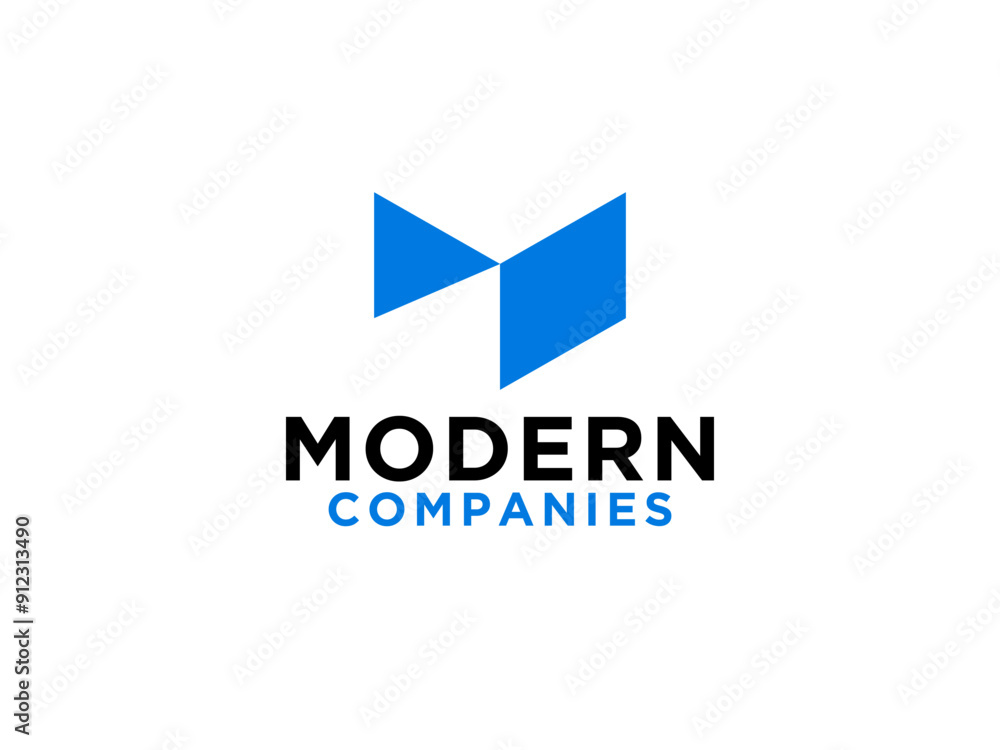 Abstract Initial Letter V Logo. Blue Geometric Triangular Rounded Shape isolated on White Background. Usable for Branding Logos. Abstract Initial Letter V Logo. Blue Geometric Triangular Rounded Shape isolated on White Background. Usable for Branding Logos.