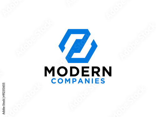 Abstract Initial Letter Z Logo. Blue Light Square Geometric Line Style isolated on White Background. Usable for Business and Branding Logos.