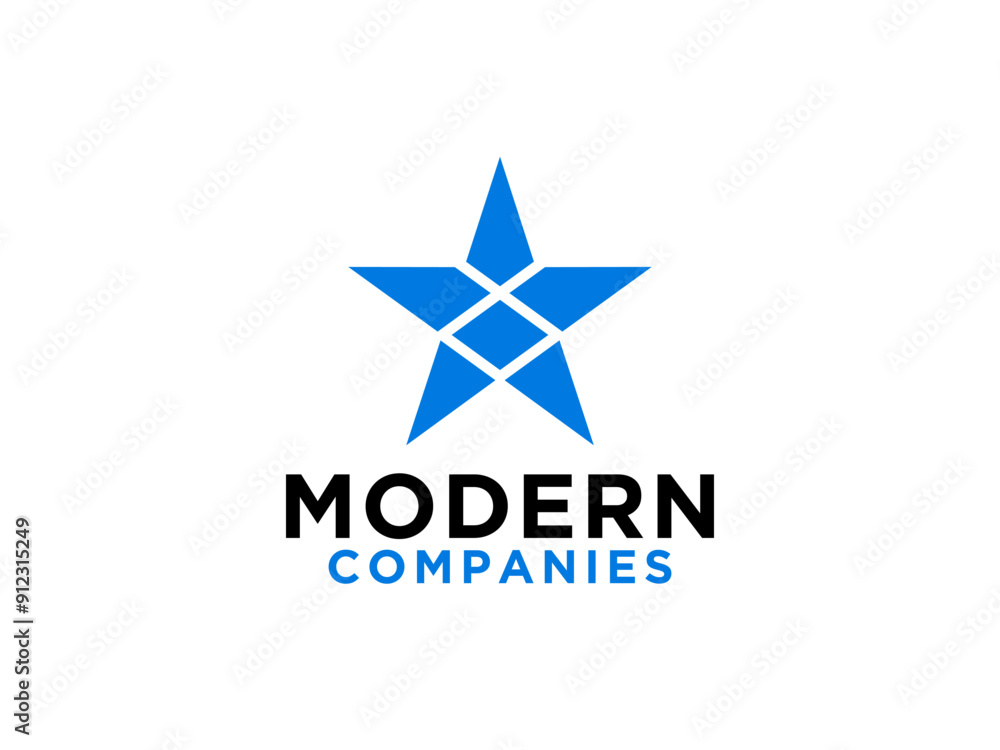 Obraz premium Star Logo. Flat Vector Logo Design