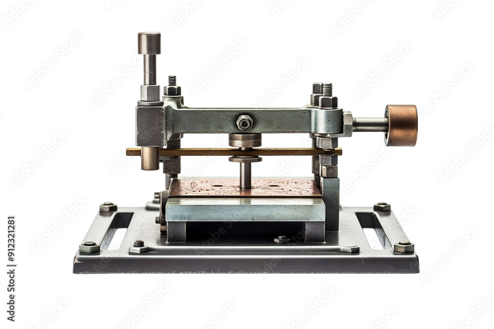 A Precision Metalworking Machine For Craftsmen on a White or Clear Surface PNG Transparent Background A Precision Metalworking Machine For Craftsmen on a White or Clear Surface PNG Transparent Background