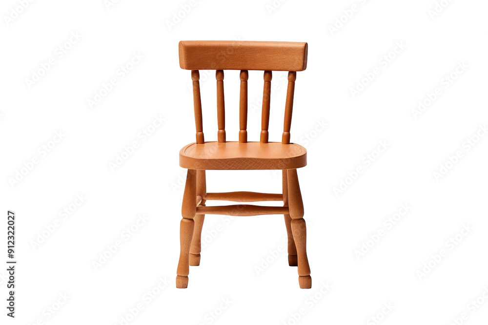 A Solitary Wooden Chair Awaits Its Guest on a White or Clear Surface PNG Transparent Background A Solitary Wooden Chair Awaits Its Guest on a White or Clear Surface PNG Transparent Background