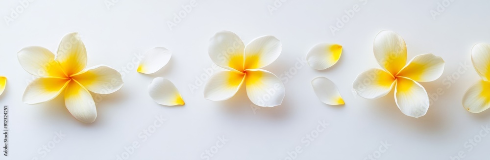 A collection set of cherry blossom, orchid, frangipani, plumeria petals for romantic bouquets and spas, isolated cutouts on transparent background. A collection set of cherry blossom, orchid, frangipani, plumeria petals for romantic bouquets and spas, isolated cutouts on transparent background.