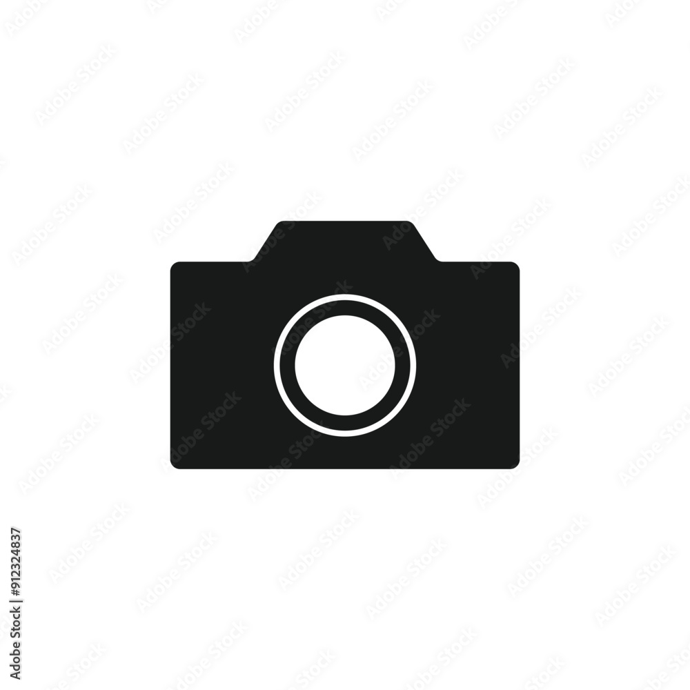 Photography camera line art icon for apps and websites Photography camera line art icon for apps and websites