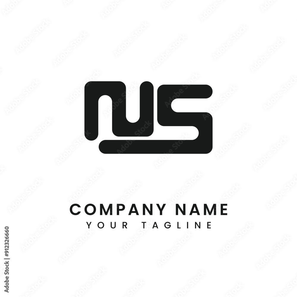 Logo design template letter NS logo graphic design vector illustration. Symbol, icon, creative. Logo design template letter NS logo graphic design vector illustration. Symbol, icon, creative.