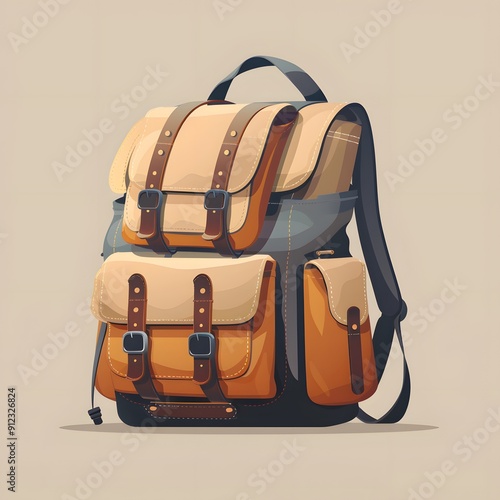 Vintage Leather Backpack for Travel Adventures