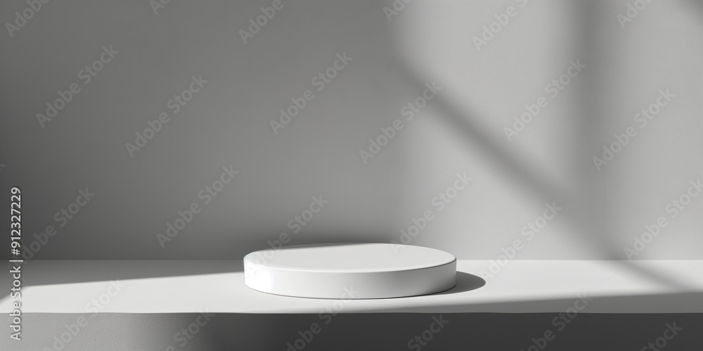Modern Minimalism on Flat Surface with Studio Light Background for Sleek and Elegant Visuals Modern Minimalism on Flat Surface with Studio Light Background for Sleek and Elegant Visuals