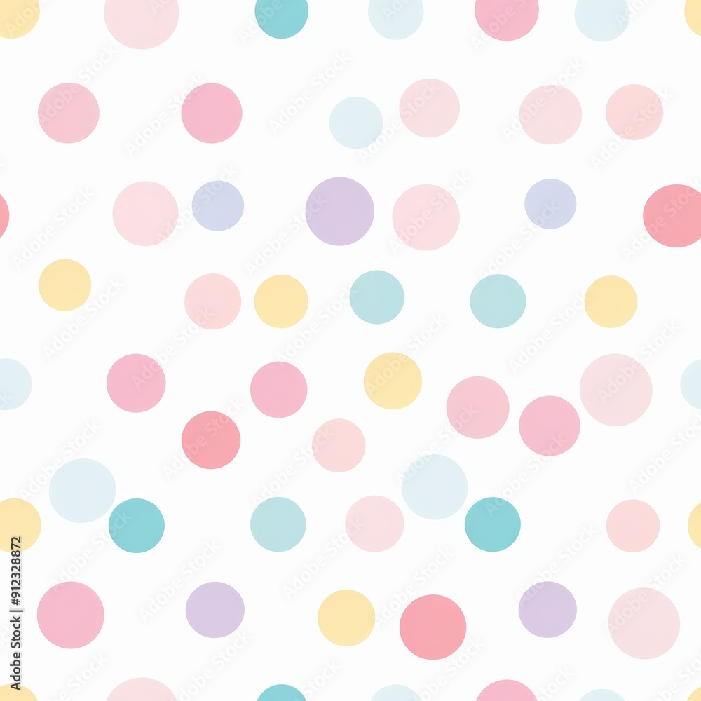 Seamless pattern of pastel polka dots Seamless pattern of pastel polka dots