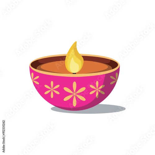Happy Diwali Illustration
