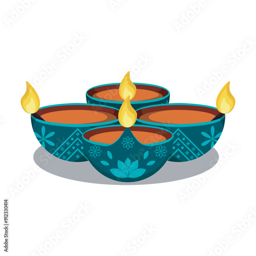 Happy Diwali Illustration