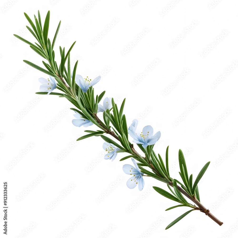 Fototapeta premium rosemary plant with white or transparent background