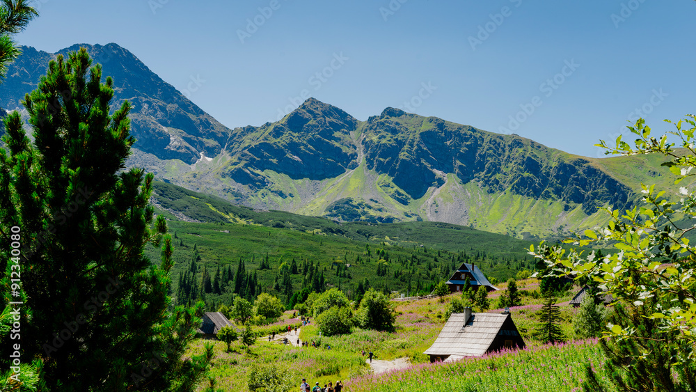 Polish mountains. Tatra Mountains. Gąsienicowa Valley. Polish mountains. Tatra Mountains. Gąsienicowa Valley.