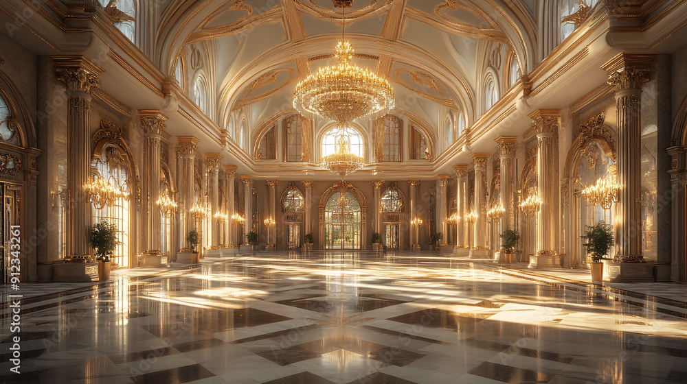 Grand Palace Banquet Hall with Ornate Architecture and Spacious Layout for Luxury Events Grand Palace Banquet Hall with Ornate Architecture and Spacious Layout for Luxury Events