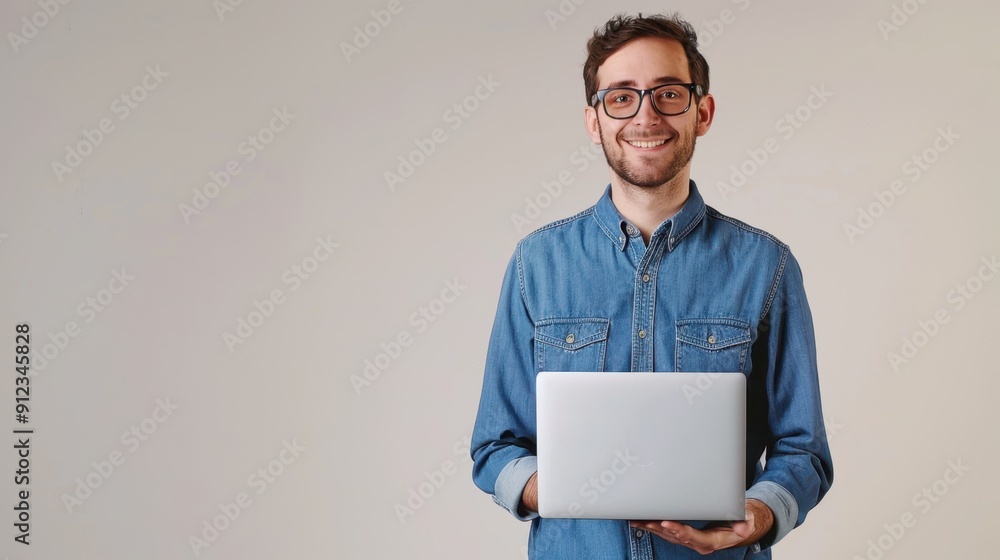 The man with laptop The man with laptop