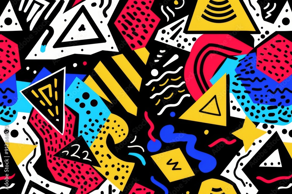 90s Century seamless retro pattern 90s Century seamless retro pattern