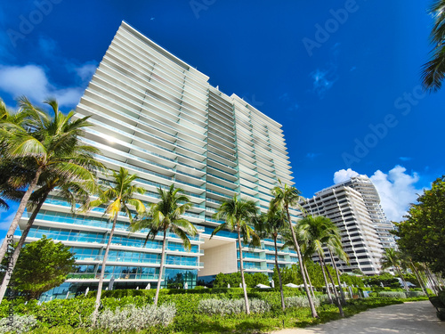 Miami Beach, Florida, USA - Oceana Bal Harbour, a beautiful beachfront luxury condominium tower. photo