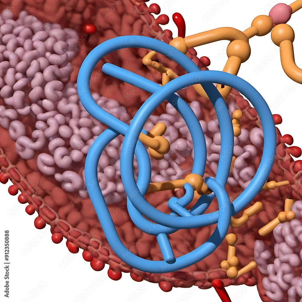 brain system Visual representation of an enzyme binding to its substrate, illustrating the lock-and-key mechanism