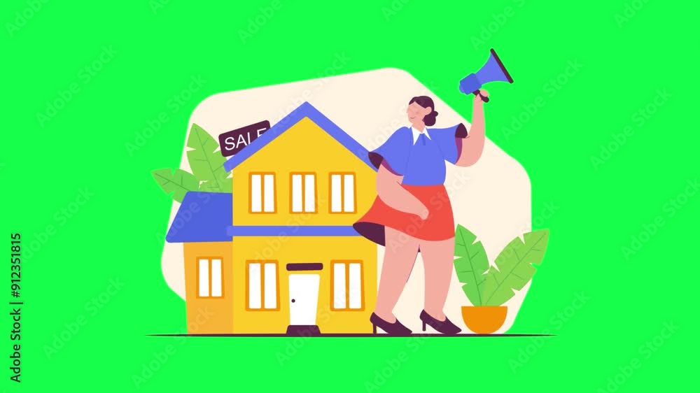 house and sale concept. vector illustration house and sale concept. vector illustration