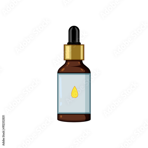 treatment massage oil cartoon. beauty therapy, health plant, care skin treatment massage oil sign. isolated symbol vector illustration