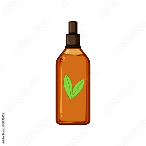 beauty massage oil cartoon. therapy health, plant care, skin bottle beauty massage oil sign. isolated symbol vector illustration