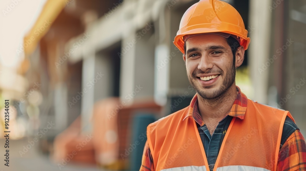 The construction worker's smile The construction worker's smile