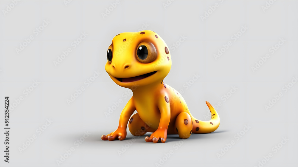 Salamander 3d Cartoon style Salamander 3d Cartoon style
