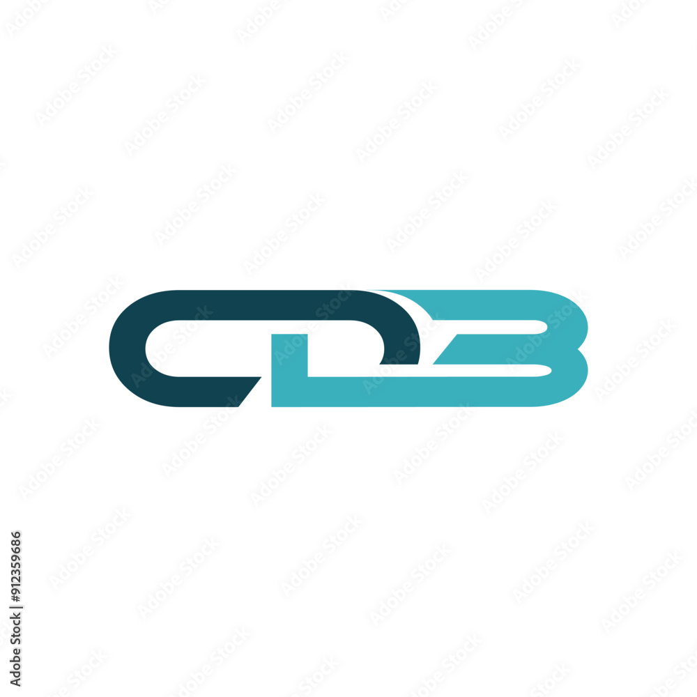 Letter CDB Modern Geometric Business Icon Creative Technology Logo Letter CDB Modern Geometric Business Icon Creative Technology Logo